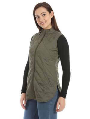 mandarin neck quilted jacket - 16711775 - Standard Image - 2