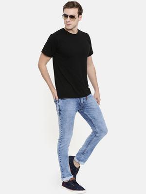 blue heavy washed denim jeans - 16711781 - Standard Image - 4