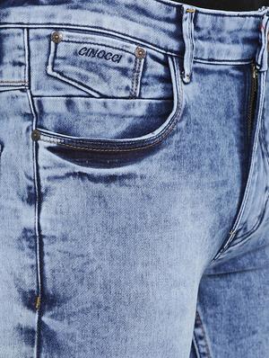 blue heavy washed denim jeans - 16711781 - Standard Image - 5