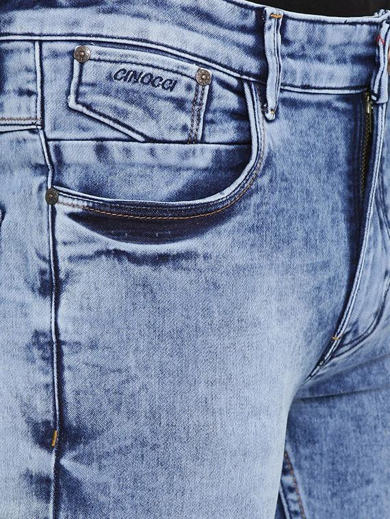 blue heavy washed denim jeans - 16711781 - Zoom Image - 5
