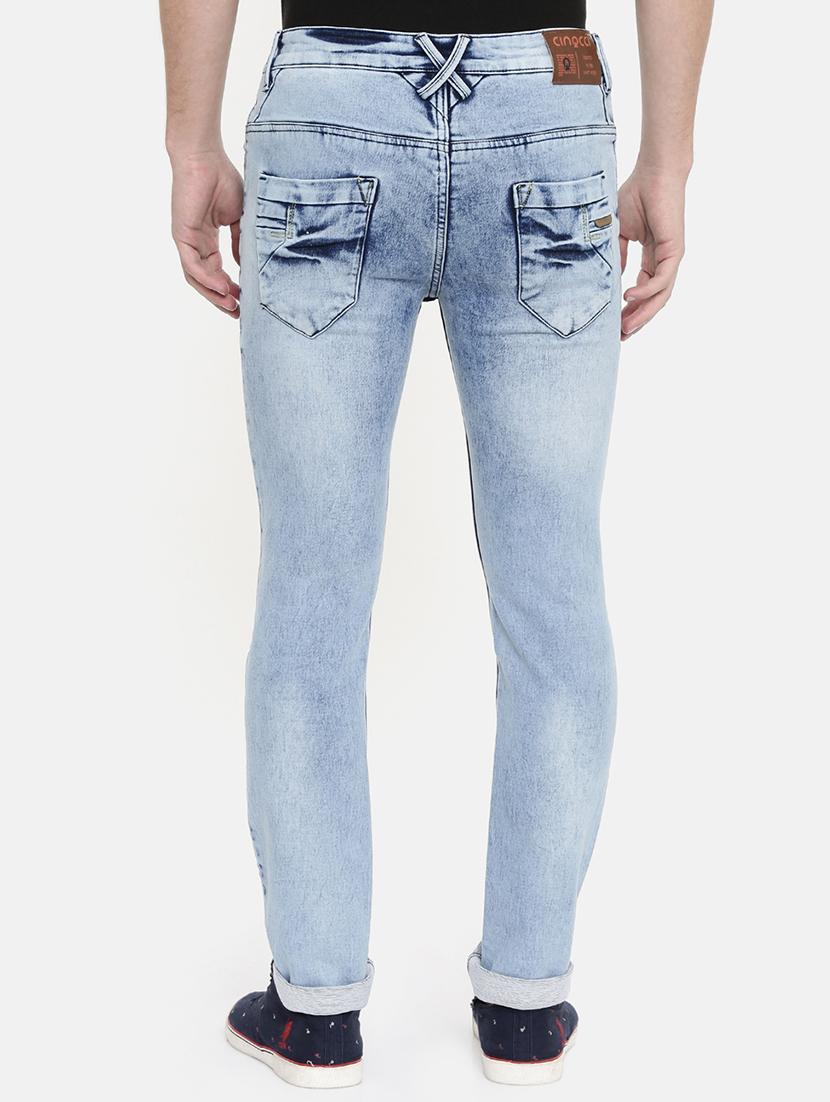 blue heavy washed denim jeans - 16711782 - Zoom Image - 3