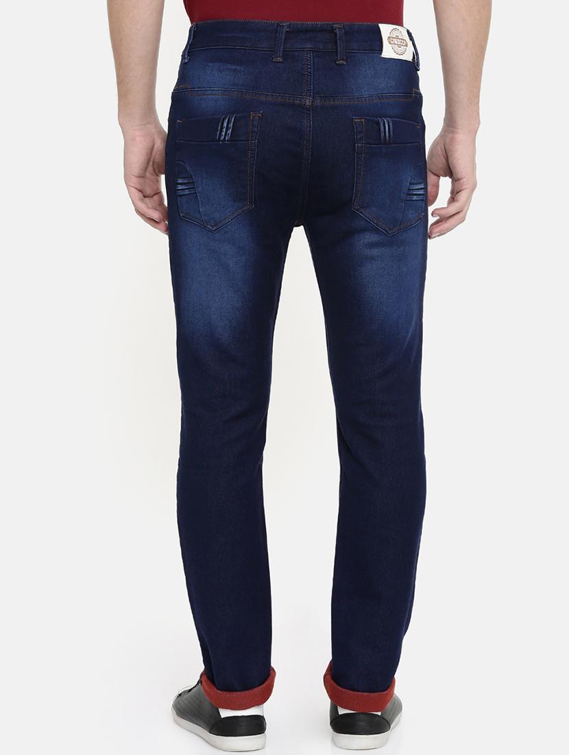 dark blue light washed denim jeans - 16711784 - Zoom Image - 3