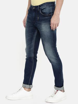 blue heavy washed denim jeans - 16711786 - Standard Image - 2