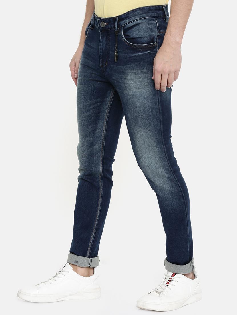 blue heavy washed denim jeans - 16711786 - Zoom Image - 2