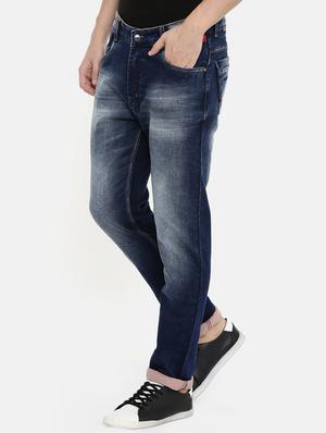 blue heavy washed denim jeans - 16711789 - Standard Image - 2