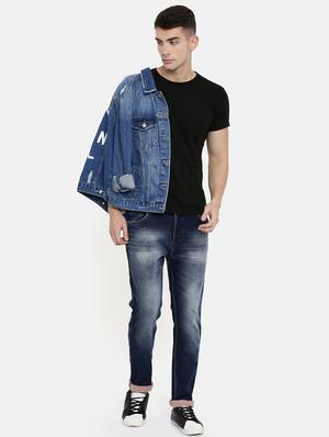 blue heavy washed denim jeans - 16711789 - Standard Image - 4