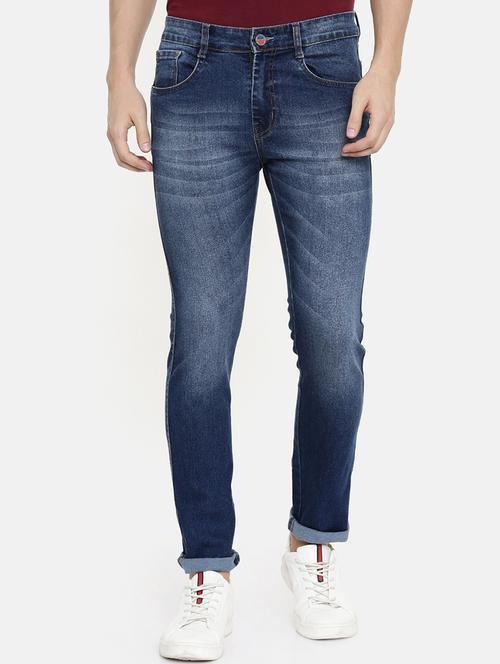 blue light washed denim jeans - 16711791 - Very Small Image - 1