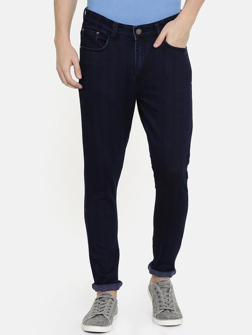 navy blue plain denim jeans - 16711795 - Standard Image - 1