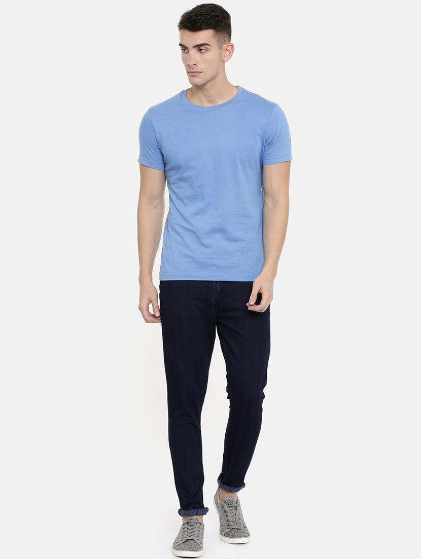 navy blue plain denim jeans - 16711795 - Zoom Image - 4