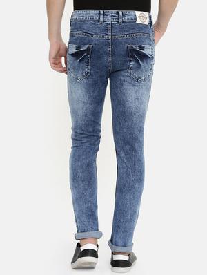 blue heavy washed denim jeans - 16711797 - Standard Image - 3