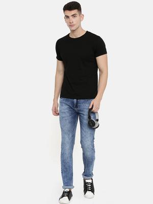 blue heavy washed denim jeans - 16711797 - Standard Image - 4
