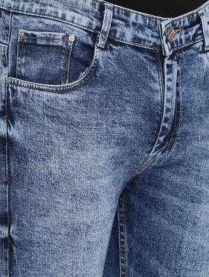 blue heavy washed denim jeans - 16711797 - Standard Image - 5