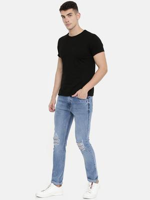 blue light washed denim jeans - 16711801 - Standard Image - 4