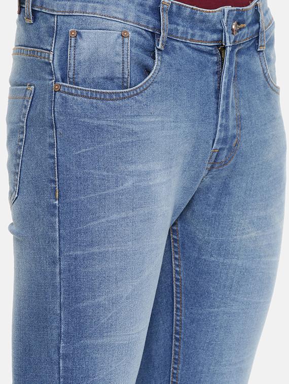 blue light washed ripped denim jeans - 16711804 - Zoom Image - 5