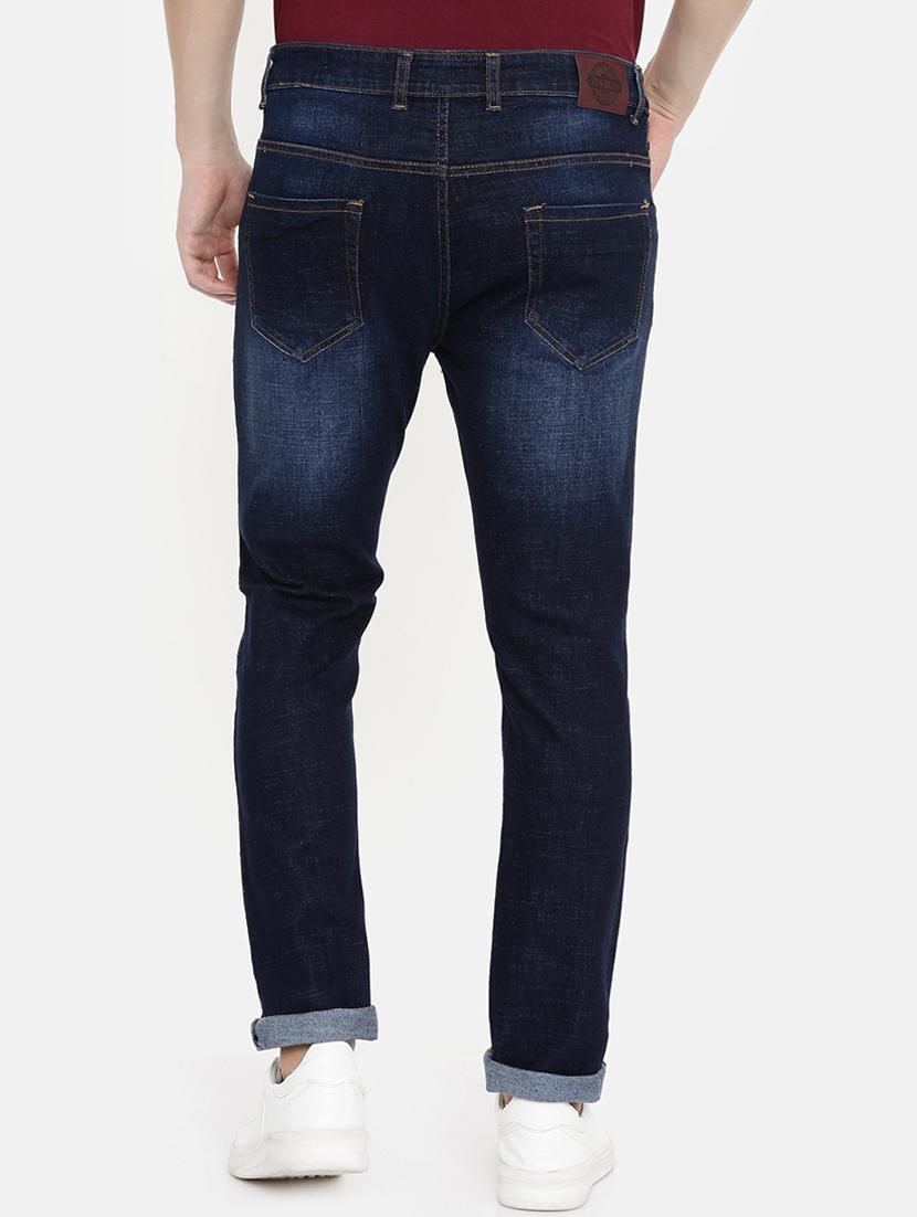 blue light washed distressed denim jeans - 16711805 - Zoom Image - 3