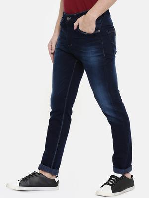 blue heavy washed denim jeans - 16711813 - Standard Image - 2