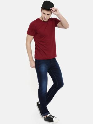 blue heavy washed denim jeans - 16711813 - Standard Image - 4