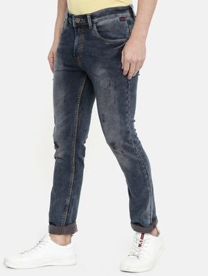 dark blue light washed denim jeans - 16711815 - Standard Image - 2