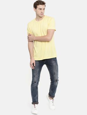 dark blue light washed denim jeans - 16711815 - Standard Image - 5