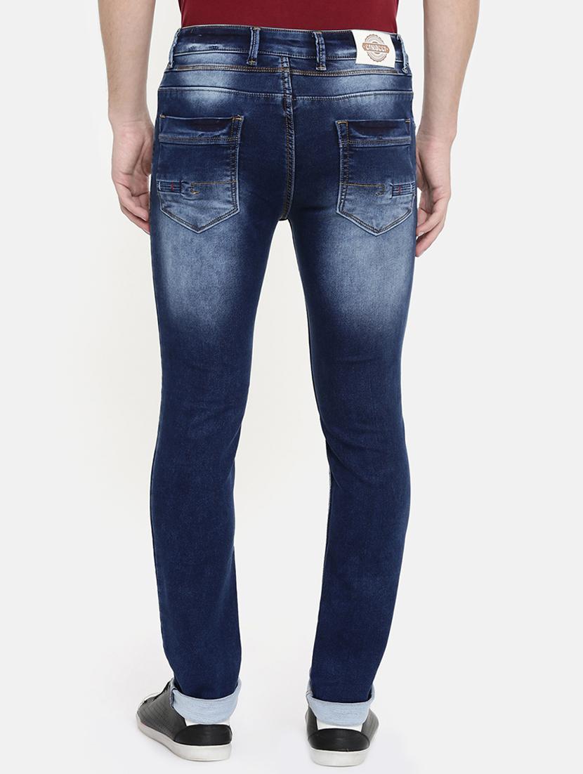 grey heavy washed denim jeans - 16711816 - Zoom Image - 4