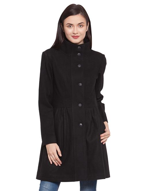 mandarin neck trench/overcoat coat - 16711887 - Standard Image - 1