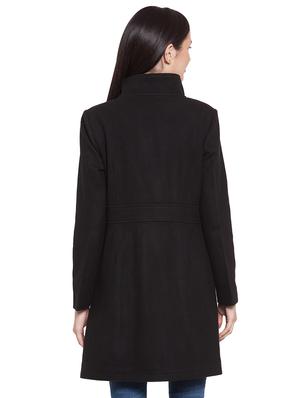 mandarin neck trench/overcoat coat - 16711887 - Standard Image - 3