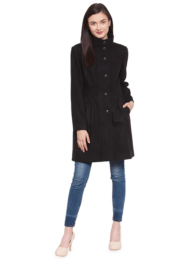 mandarin neck trench/overcoat coat - 16711887 - Zoom Image - 4