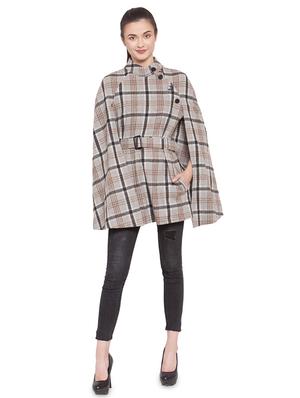 cape sleeved belted trench/overcoat coat - 16711888 - Standard Image - 4