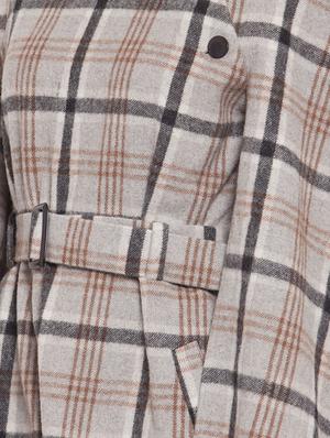 cape sleeved belted trench/overcoat coat - 16711888 - Standard Image - 5