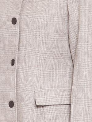 mandarin neck solid trench/overcoat coat - 16711889 - Standard Image - 5