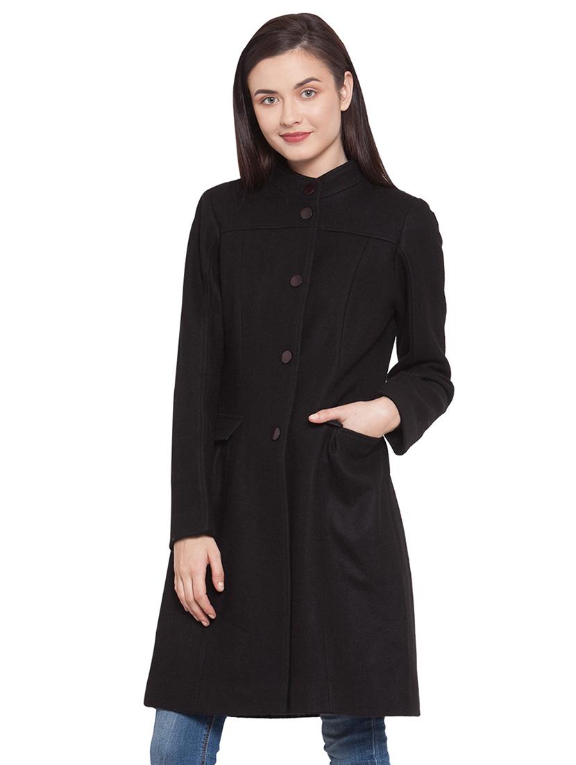 mandarin neck trench/overcoat coat - 16711893 - Zoom Image - 2