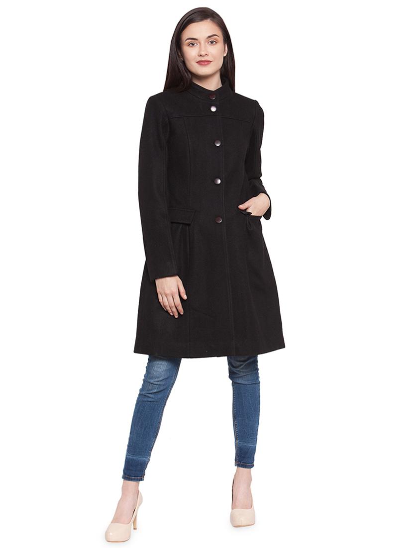 mandarin neck trench/overcoat coat - 16711893 - Zoom Image - 4