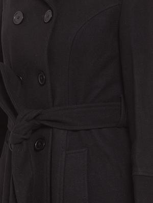 tie front shirt collar trench/overcoat coat - 16711895 - Standard Image - 5