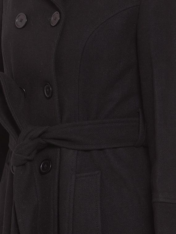 tie front shirt collar trench/overcoat coat - 16711895 - Zoom Image - 5