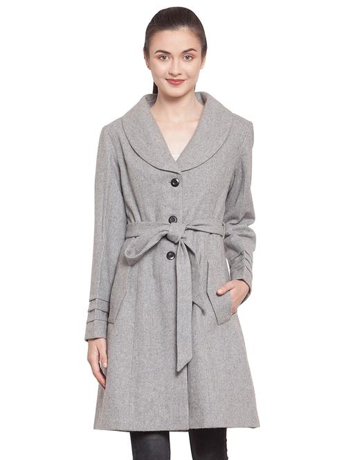 tie front trench/overcoat coat - 16711904 - Standard Image - 1