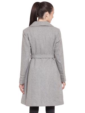 tie front trench/overcoat coat - 16711904 - Standard Image - 3