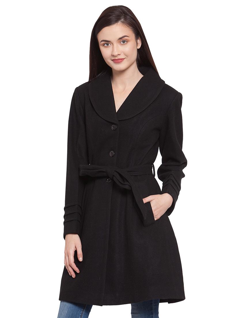 tie front trench/overcoat coat - 16711905 - Zoom Image - 1