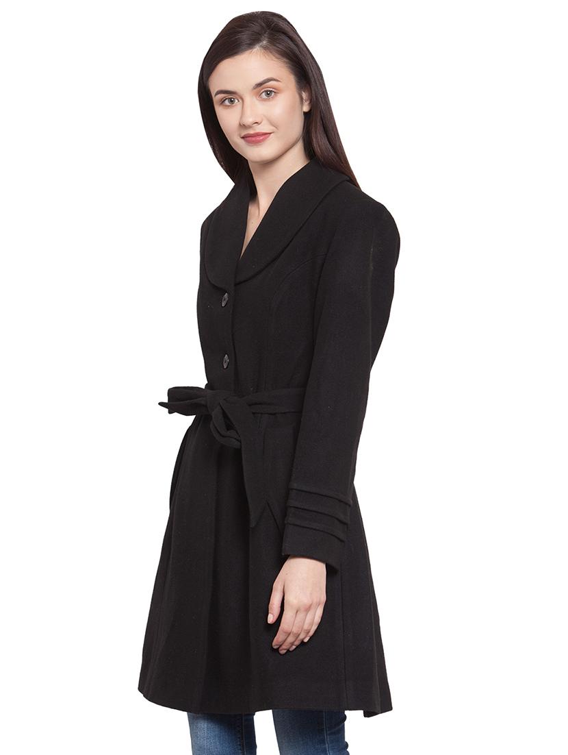 tie front trench/overcoat coat - 16711905 - Zoom Image - 2