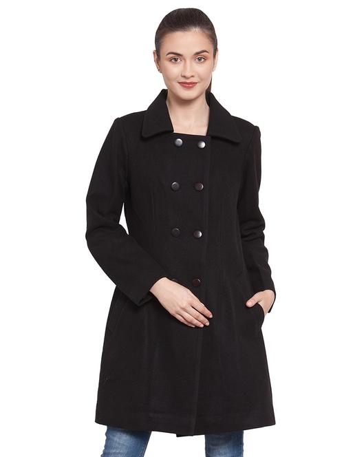 shirt collar trench/overcoat coat - 16711906 - Standard Image - 1