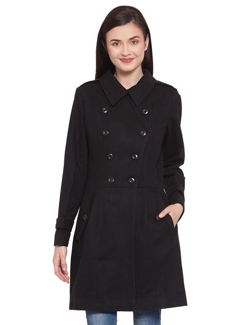 shirt collar trench/overcoat coat - 16711909 - Standard Image - 1