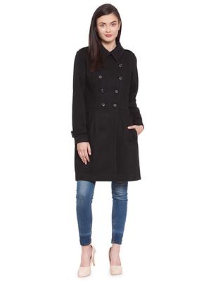 shirt collar trench/overcoat coat - 16711909 - Standard Image - 4