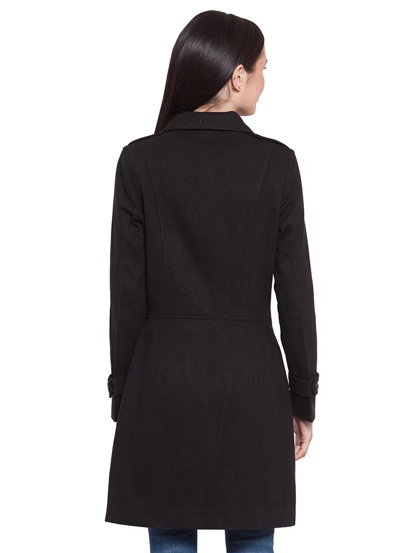 shirt collar trench/overcoat coat - 16711909 - Zoom Image - 3