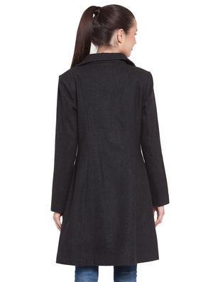 lapel neck trench/overcoat coat - 16711912 - Standard Image - 3