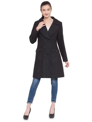 lapel neck trench/overcoat coat - 16711912 - Standard Image - 4