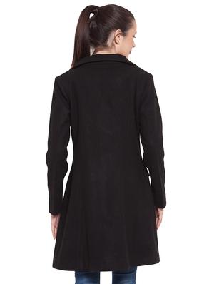 lapel neck trench/overcoat coat - 16711913 - Standard Image - 3