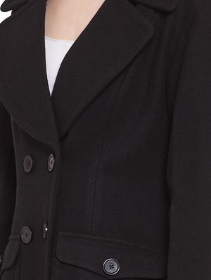 lapel neck trench/overcoat coat - 16711913 - Standard Image - 5