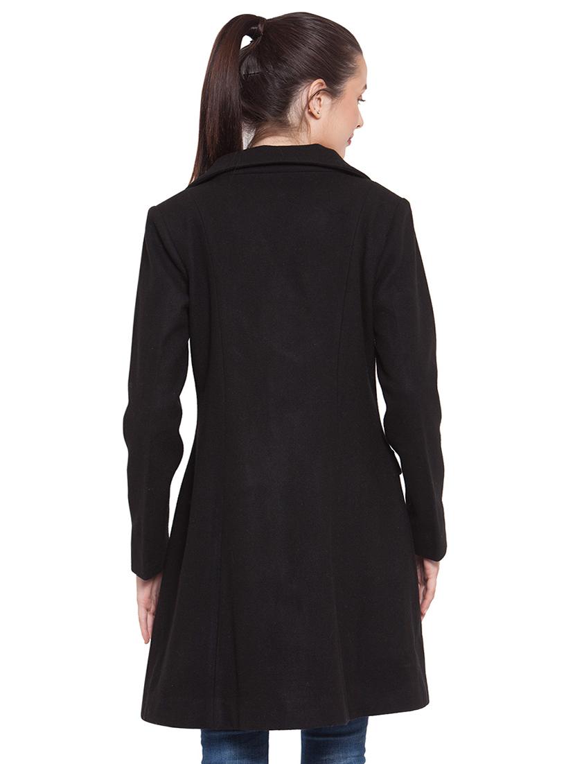 lapel neck trench/overcoat coat - 16711913 - Zoom Image - 3