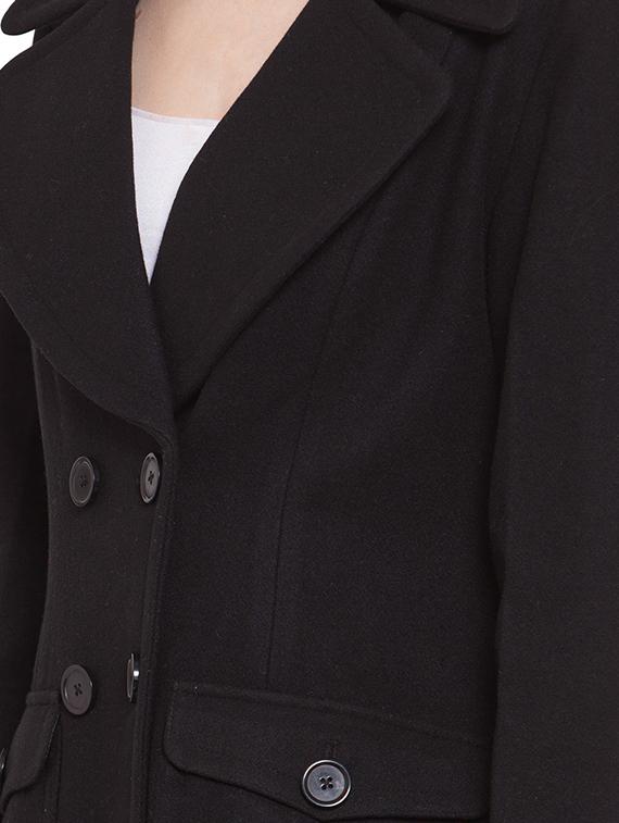 lapel neck trench/overcoat coat - 16711913 - Zoom Image - 5