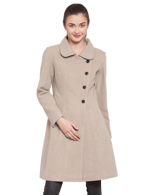shirt collar trench/overcoat coat - 16711914 - Very Small Image - 1