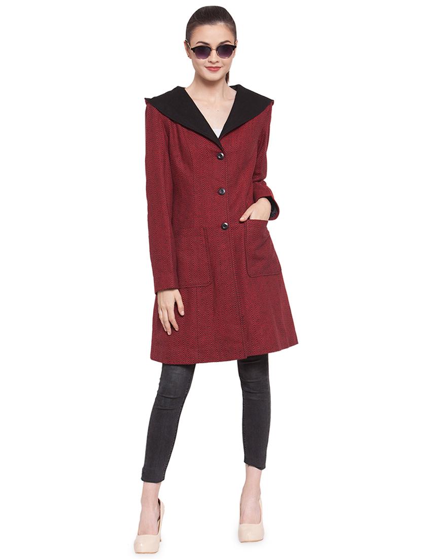 hooded neck trench/overcoat coat - 16711916 - Zoom Image - 4